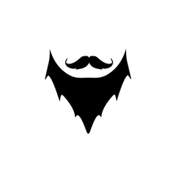 Wall Mural - beard and mustache icon