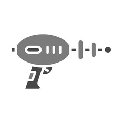 Canvas Print - Space Gun Icon