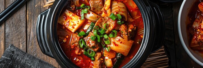 Poster - Korean Pork and Kimchi Stew Authentic Dish