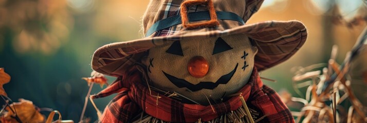 Poster - Halloween scarecrow decoration