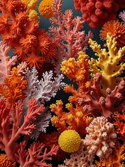 Canvas Print - coral reef with coral