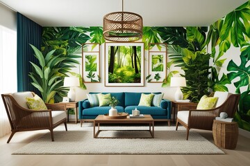 Vibrant Nature Inspired Wall Decor for Modern Living Spaces