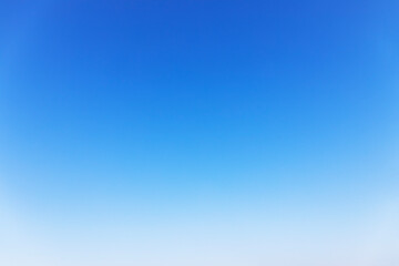 Wall Mural - clear blue sky background and empty space for your design, no cloud horizontal shape.