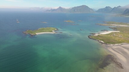 Wall Mural - experience the stunning beauty of norway lofoten islands, with vibrant coasts and breathtaking lands