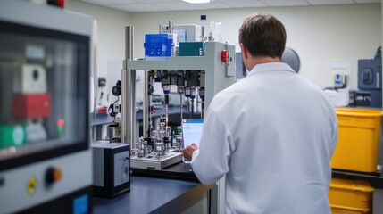 Man Working in an Advanced Manufacturing Lab