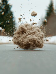 Poster - Explosive debris cloud in motion