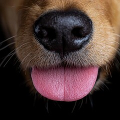 Sticker - Closeup of a dog's nose and mouth