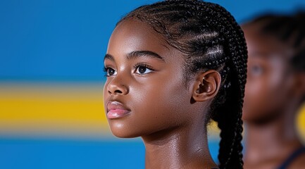 Poster - Portrait of a young african american woman