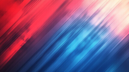 Poster - Vivid abstract art with dynamic red and blue streaks on a vibrant background