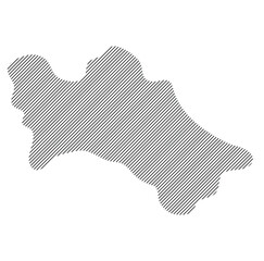 Wall Mural - turkimenistan map icon illustration design