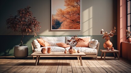 Sticker - modern living room 