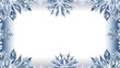 © arie - Frosty Elegance: Background of a Winter Photo Frame