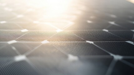 Poster - Detailed view of the surface of a white solar panel, highlighting the texture and material used for energy capture.