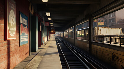 Poster - train station