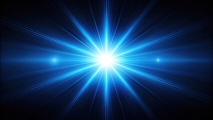 Wall Mural - Abstract blue flare light over dark background, blue, flare, light, abstract, background, vibrant, glow, energy