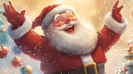 Sticker - santa claus,