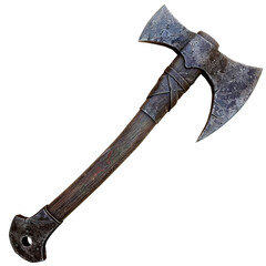 old rusty axe