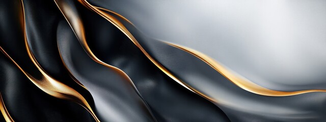 velvety fabric, abstract fluid forms, metallic sheen, golden swirls, elegant curves, smooth folds, molten textures, ethereal waves, silky drapery, pearlescent shimmer