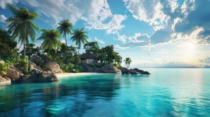 Wall Mural - Tropical Island Paradise