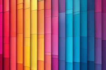 Wall Mural - Smooth Flow Bright and Harmonious Color Spectrum