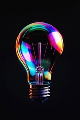 Sticker - Rainbow Light Bulb