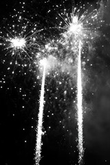 Wall Mural - Fireworks in sky