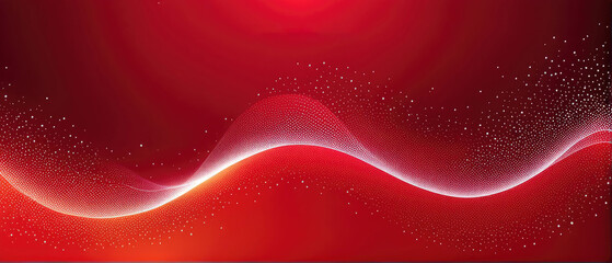 Wall Mural - Abstract Red Wave Background