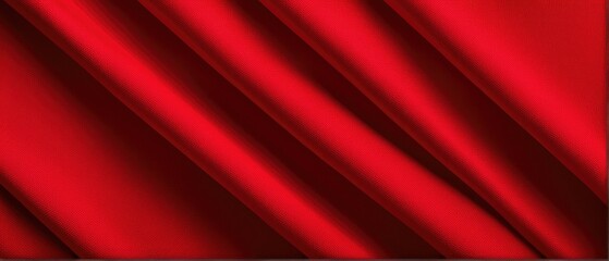 Sticker - Red Fabric Texture Background