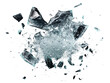 © Ndoomyim - Shattered glass explosion transparent background
