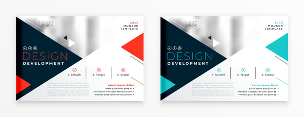 Wall Mural - corporate brochure flyer for magazine or catalog print