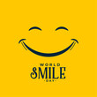 © starlineart - world smile day greeting background with funny face
