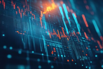 Poster - Abstract Digital Data Visualization
