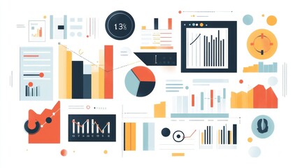 Poster - Data Visualization: Colorful Charts and Graphs