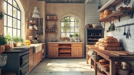 bakery in a kitchen