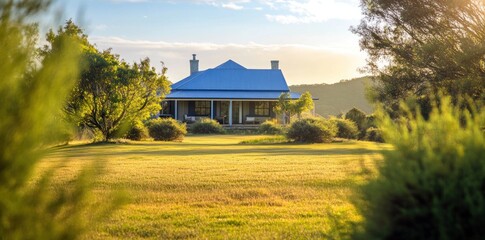 Wall Mural - Countryside Home in the Australian Outback