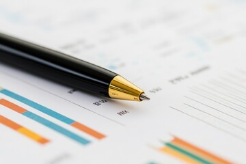 Poster - Pen on Financial Charts