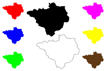  Yozgat (Provinces of the Republic of Turkey) map vector illustration, scribble sketch Yozgat ili map
