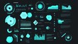 © vanzerim - Futuristic Interface with Cyan Blue HUD Elements