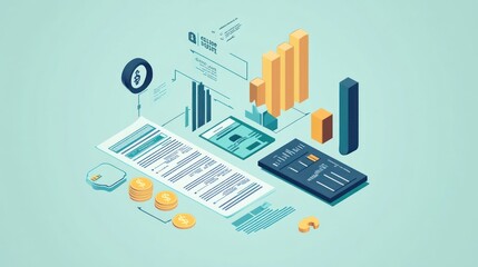 Poster - financial data analysis and growth