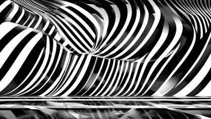 Black and White Stripes Background: Classic and Modern Contrasting Design