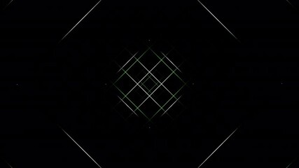 Poster - An Intricate Abstract Geometric Pattern set against a Dark Background, creating depth and elegance. Design