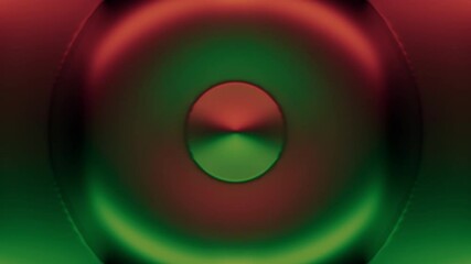 Poster - This piece showcases an abstract circular gradient blending stunning red and green tones. Design