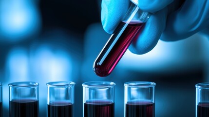 Scientist performing chemical analysis in laboratory