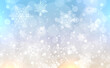 © Cobalt - Christmas background with snowflakes, winter blurry magical background.