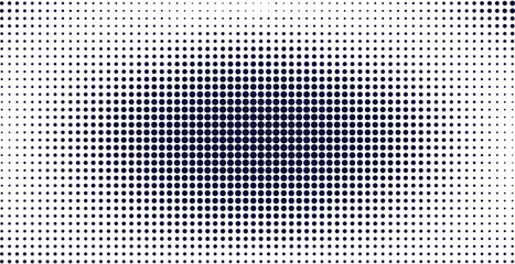 Poster - Dot grid background with a gradient effect, featuring vintage comic noise. Retro digital design with a point pattern, ideal for graphic projects seeking a classic or modern touch. Vector