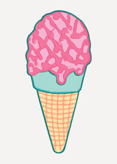 Sticker - rawpixel_office_26_hand_drawn_ice_cream_vibrant_colors_texture__f1e919b4-7c13-424f-b082-9cb62dd96784