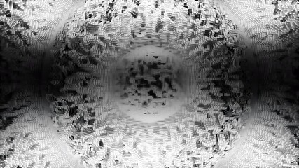 Poster - An Abstract Black and White Pattern showcasing a myriad of creative artistic elements. Design