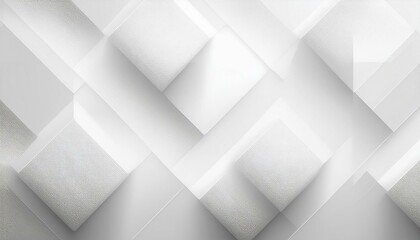 Fototapete - Abstract white monochrome vector background, for design brochure, website, and flyer. Geometric white wallpaper for certificate, presentation, landing page