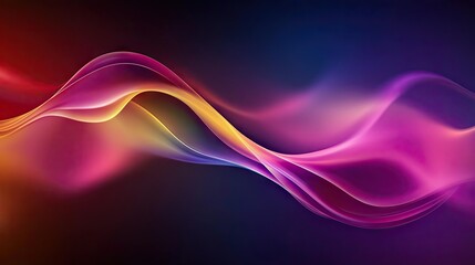 Fototapete - Abstract modern wave background with vibrant gradients and sleek, flowing curves, creating a visually appealing and dynamic design for media use. -