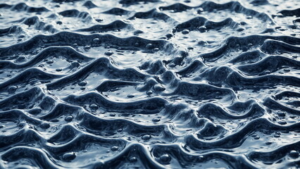 Poster - Rippling water with air bubbles on the surface